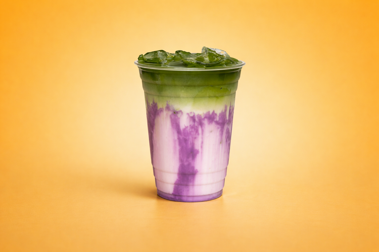Ube Matcha Latte
